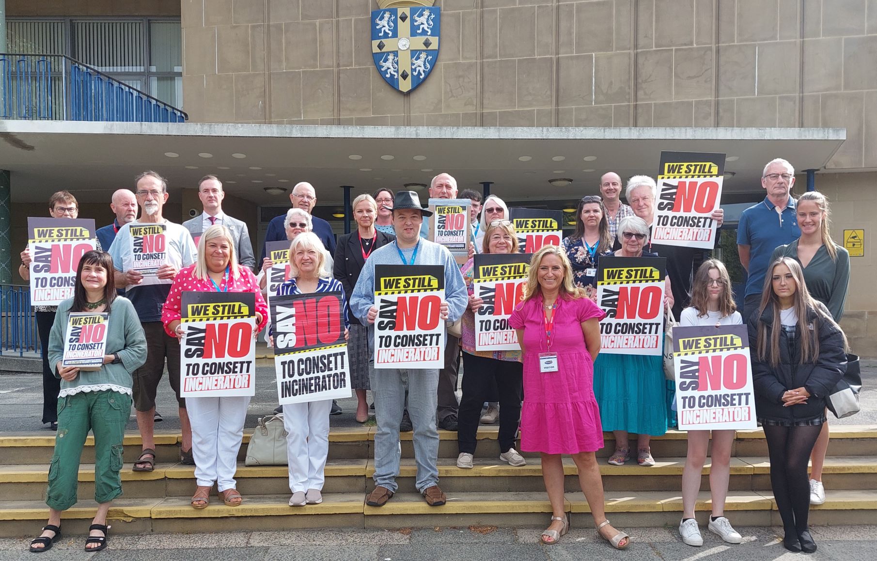 Objection to Consett incinerator at Durham County Hall