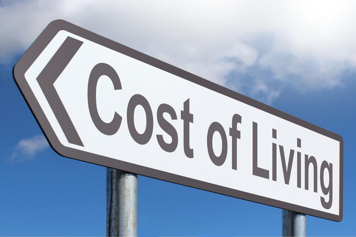 Cost-of-living sign