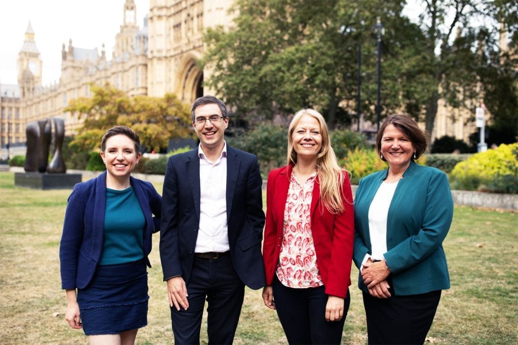 Four new Green Party MPs voted in at the 2024 General Election
